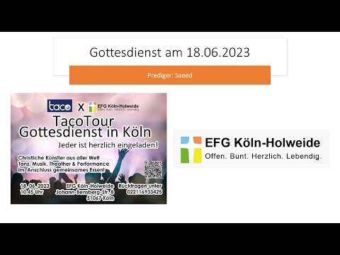 EFG Köln-Holweide | 18.06.2023 | Taco